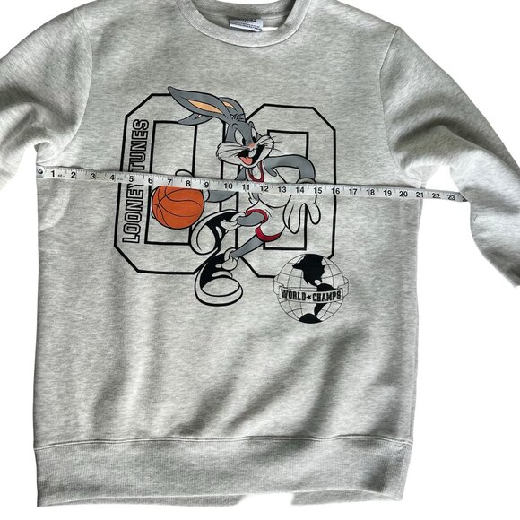 Unisex crew neck Sweatshirt light Grey Size M, new Looney Tunes from Primark. - Picture 6 of 11